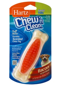 Chew 'n Clean Tuff Bone, Bacon-Scented Dental Dog Chew Toy, Small - Picture 1 of 5