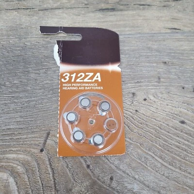 Set Of 6 312ZA Hearing Aid Batteries Zinc Air 1.45V - Image 1 of 3
