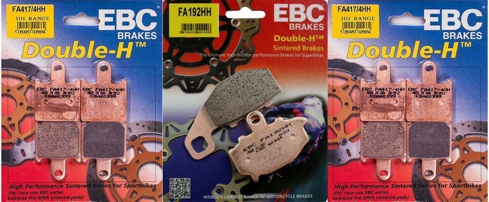 Juego de pastillas de freno delanteras y traseras EBC HH - Kawasaki ZX6R 2007-2012 _FA417/4HH|FA192HH Foto 1 de 1