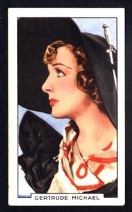 Gallaher Portraits of Famous Stars (1935) Gertrude Michael No. 2