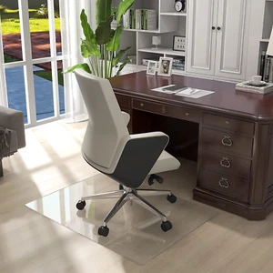 Glass Chair Mat Tempered Glass Office Chair Mats Desk Chair Mat for Carpet or Ha - Picture 1 of 7