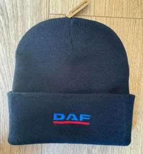 DAF Truck Cuffed Beanie Hat - Navy -One Size - Picture 1 of 1