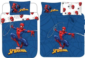 Marvel Amazing Spiderman Single Double Duvet Cover Bedding Set Poly Cotton Blue - Picture 1 of 8