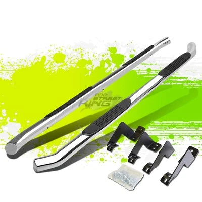 Tubo redondo de 3" pulido escalón lateral barra Nerf estribo para cabina de acceso Tacoma 05-20 Foto 1 de 4