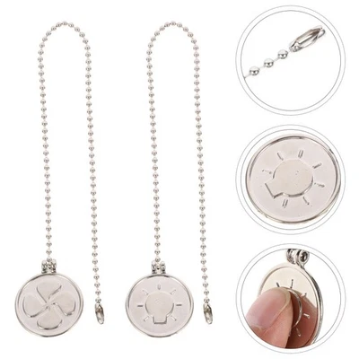  2 Pcs Pull Cord Extension Chain for Ceiling Fan Chains Light Pulls - Image 1 of 4