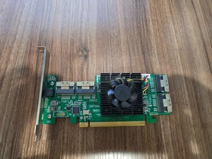 HighPoint SSD7580 NVMe RAID Karte + 4x TS81-8639-060 U.2 Kabel • getestet funktioniert! - Bild 1 von 7