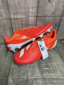 adidas Adizero RS15 Ultimate Soft Ground Rugby Boots 11 uk Red BNWT 11uk SG - Picture 1 of 7