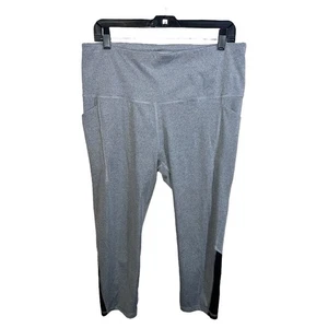 All In Motion Leggings Pants Women’s Size XXL Grey Black Athletic - Picture 1 of 4