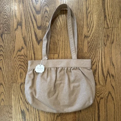 Margaret Smith Handbag Purse Gardiner Maine Solid Beige Magnetic Closure New/Tag - Image 1 of 4