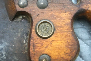 Vecchio antico seghetto vintage H. Disston & Sons con pennino made USA Philadelphia PA - Foto 1 di 9