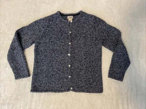 Cárdigan suéter tejido LL Bean para mujer talla M 100 % algodón botones manga larga - Imagen 1 de 8
