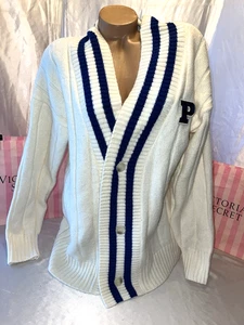 Victoria's Secret PINK Pullover Cardigan Collegiate Zopfmuster SO WEICH XXL - Bild 1 von 3