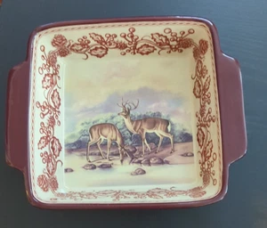 Cazuela vintage 9x 8 Spode Woodland Deer - Imagen 1 de 6