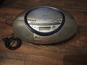 Sony CFD-S35CP CD Kassetten Radio MP3 Player Corder Radiorecorder, Silber - Bild 1 von 7