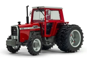 UNIVERSAL HOBBIES - MASSEY FERGUSON 590 4wd Zwillingsheck - Limitiert auf 750... - Picture 1 of 2