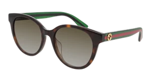 GUCCI | NEW | 0702SKN | 0702SKN - 003 | HAVANA - GREEN - RED | GRADIENT BROWN - Picture 1 of 1