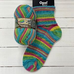 Opal Rainforest 18, Shade 11204 , 4 Ply Sock yarn,  100g ball, 75% Multicolour