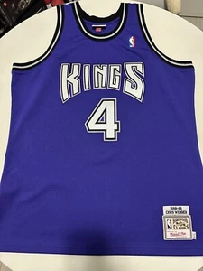 Authentic Mitchell & Ness Chris Webber Sacramento Kings 1998-99 jersey sz 48 XL - Picture 1 of 13