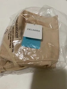 DELIMIRA Damen BH hellbraun Größe 46B ohne Bügel Rückenverschluss NEU IM PAKET - Bild 1 von 3