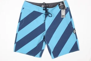 Volcom Men's Quarta Static Mod Tech 19" Board Shorts Size 31 Blue - Picture 1 of 4