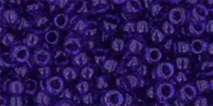 8/0, Toho Seed Beads, #8, Transparent COBALT, 10 grams, TR-08-8 - Picture 1 of 1