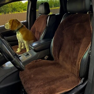 Pure Sheepskin Car Seat Cover: 100% Natural Universal Car Seat Covers - Picture 1 of 15