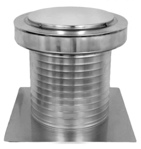 Keepa Attic Vent 12" Diameter Model KV-12 Mill Finish Aluminum 17.5" x 18" x 18" - Picture 1 of 7
