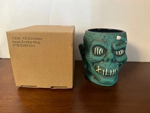 Shrunken Head Zombie 5th Ed. Green Teal Trader Sam's Enchanted Tiki Bar NEW - Picture 1 of 1