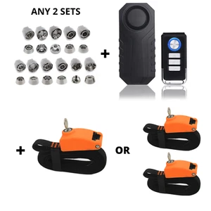 Roof - Tent Security Nuts CHOOSE ANY 2 SETS + SECURITY STRAP & ALARM ORANGE - Picture 1 of 101