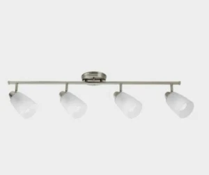 4-Light Brushed Nickel Progress Lighting P3362-09 Bathroom Vanity Light Fixture - Picture 1 of 10