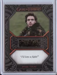 Game of Thrones Iron Anniversary Series 2 Robb Stark Relic Card #QC4 Love Fight - Picture 1 of 3