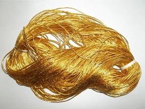 GENUINE JAPANESE VINTAGE THICK GOLD LEAF EMBROIDERY COUCHING THREAD - Picture 1 of 5