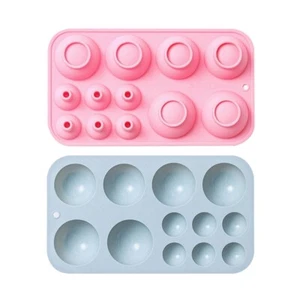 Semicircle Cake Mold Fudge Candy Cookie Mold Chocolate Ice Block Dessert Decor - Picture 1 of 10