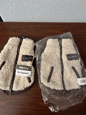 Chaqueta suéter para perro cálido polar avena/marrón tamaño para razas pequeñas Foto 1 de 3