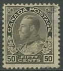 Kanada 1911 król Jerzy V. w mundurze admirała 50 centów, 99 A stemplowane