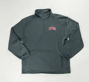 Badger NCHS Naperville Central Redhawks 1/4 Reißverschluss Pullover Jacke Herren groß grau - Bild 1 von 2