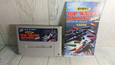 Super Famicom Top Water Bashing Japan Version - Vaps - Fishing Game - USED 1995 - Image 1 of 4