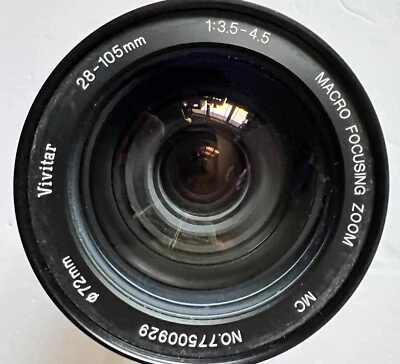 VIVITAR - 28-105mm F 3.5-4.5 Macro Focusing Zoom Camera Lens - Image 1 of 4