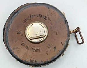 Cinta métrica Lufkin Vintage 50' con carcasa de cuero - Imagen 1 de 5