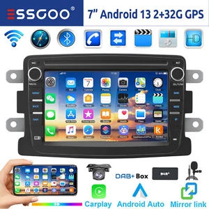 Für Renault Dacia Duster Dokker DAB+ Android 14 Carplay Autoradio Navi WIFI +Kam - Bild 1 von 14