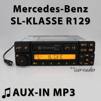 Mercedes R129 Radio Special BE2210 MP3 AUX-IN SL-Klasse W129 Kassettenradio RDS - Bild 1 von 4