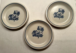 Vtg Pfaltzgraff Yorktowne Stoneware SET of 3 Bread Dessert Plates 6.75” USA - Picture 1 of 8