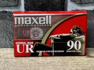Maxell UR 90 Minute Blank Audio Cassette Tape Normal Bias - NEW Sealed! - Picture 1 of 2