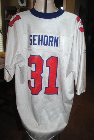 Jason Sehorn #31 New York Giants football jersey, size XXL, white, mesh Cover