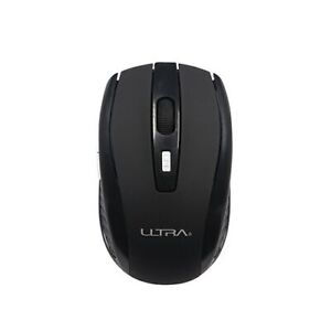 Ultra Wireless Optical Mouse Black 2.4GHz 6Button 800/1200/1600dpi -New in box
