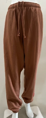 Victoria's Secret Pink Fleece Baggy Campus Sweatpants Brown XXL - Image 1 of 4