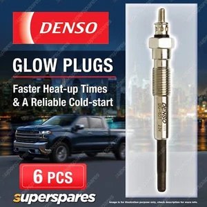 6 x Denso Glow Plugs for Toyota Landcruiser HZJ75 HZJ79 HZJ80 4.2 D 1H-Z - Picture 1 of 2