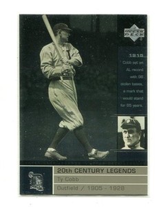 2000 Upper Deck Legends short print #134 Ty Cobb Detroit Tigers