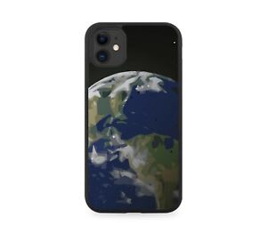 Stylish Earth Picture Rubber Phone Case Painting Art Work From Space View K091