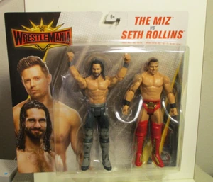 WWE BATTLE PACK THE MIZ VS SETH ROLLINS WRESTLE MANIA  - Imagen 1 de 2